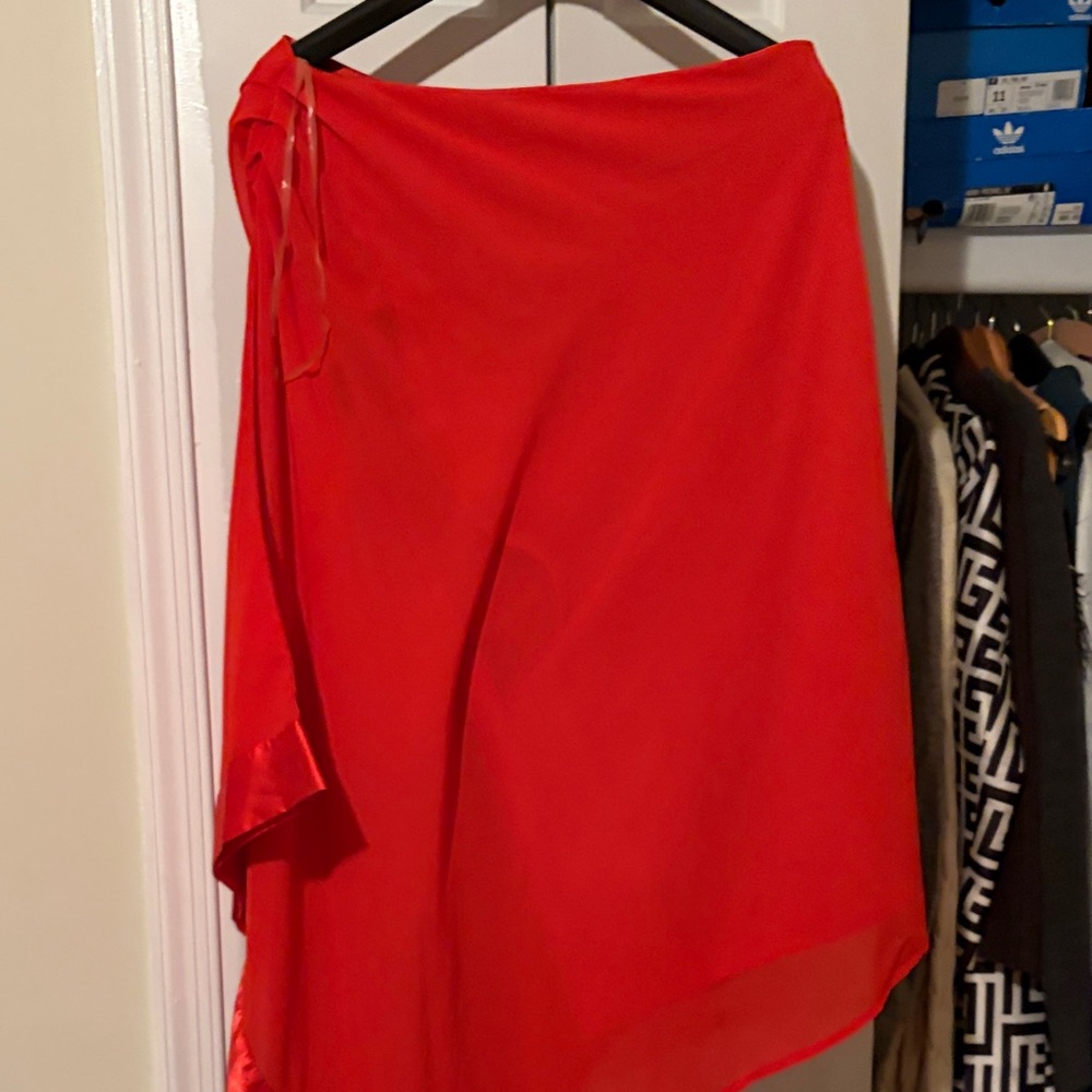 VENUS Asymmetrical Red Skirt